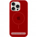 Чехол Silicone Case Full Protective (AA) with Magnetic Safe для Apple iPhone 14 Plus (6.7") (Красный / Deep Red)