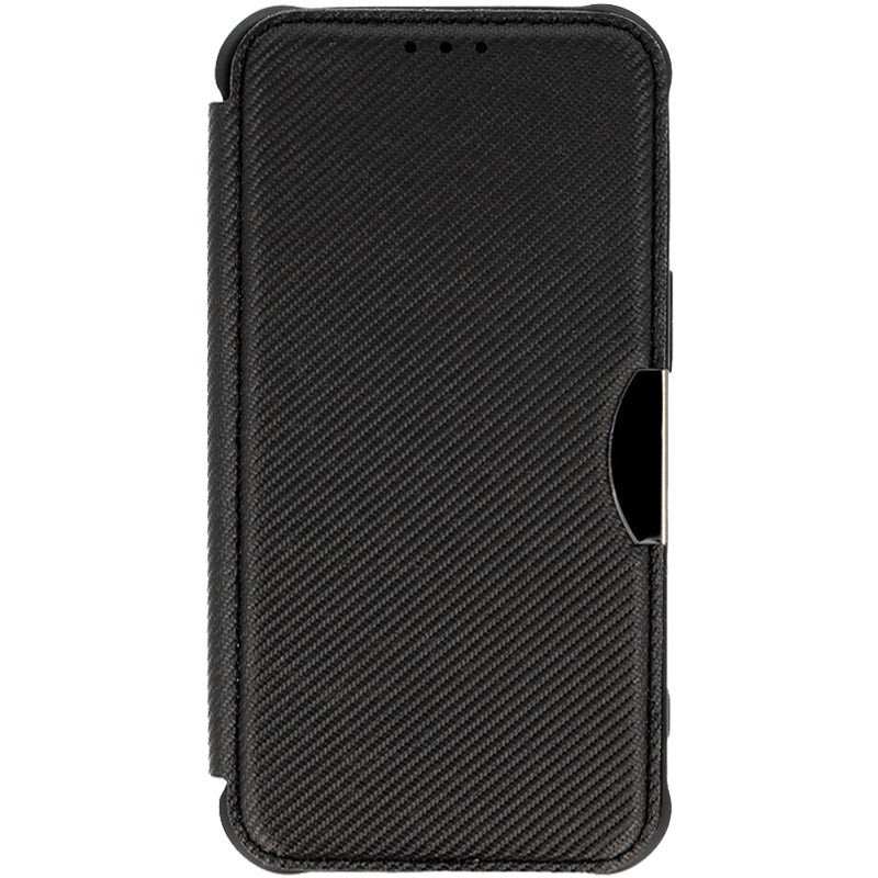 Кожаный чехол книжка GETMAN Razor (PU) для Xiaomi Redmi Note 13 Pro 4G / Poco M6 Pro 4G (Carbon)