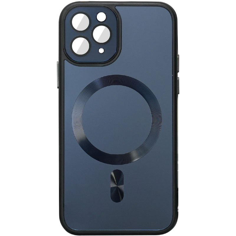 Чохол TPU+Glass Sapphire Midnight with Magnetic Safe на Apple iPhone 13 Pro (6.1") (Чорний / Black)