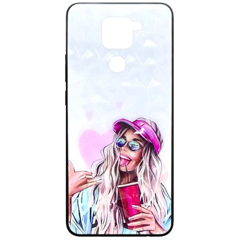 TPU+PC чехол Prisma Ladies для Xiaomi Redmi Note 9 / Redmi 10X (Cocktail)