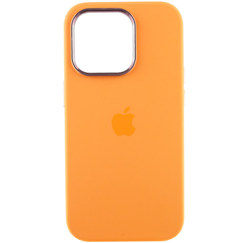 Фото Чохол Silicone Case Metal Buttons (AA) на Apple iPhone 13 Pro (6.1") (Помаранчевий / Marigold) на vchehle.ua