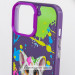 Купити TPU+PC чохол TakiTaki Graffiti magic glow на Samsung Galaxy S23 Ultra (Cute wolf / Purple) на vchehle.ua