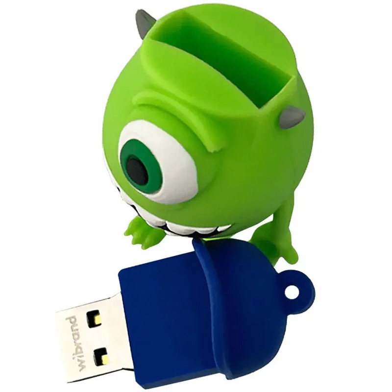 Флеш накопитель USB 2.0 Wibrand Mike Wazowski 16GB (Green) в магазине vchehle.ua