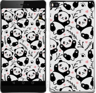 Чохол Панди на Huawei Ascend P8