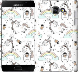 

Чехол Единорог и кофе для Samsung Galaxy A7 (2016) A710F 840640