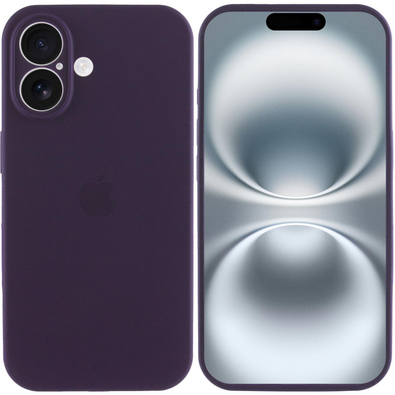 Фото Чехол Silicone Case Full Camera Protective (AA) для Apple iPhone 16 (6.1") (Фиолетовый / Elderberry) на vchehle.ua