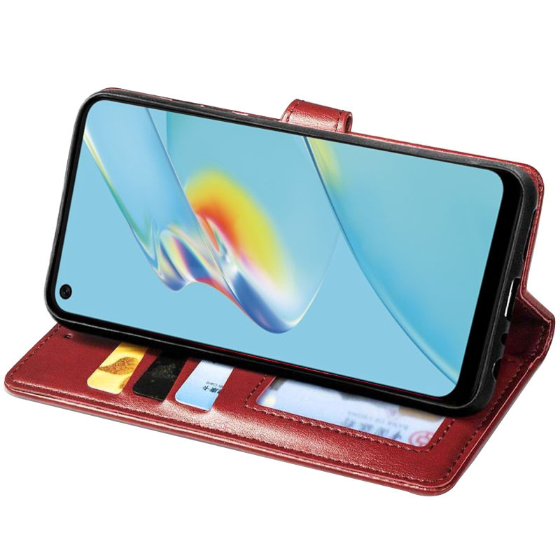 Кожаный чехол-книжка GETMAN Gallant (PU) для Xiaomi Mi 11 Lite (Красный) в магазине vchehle.ua