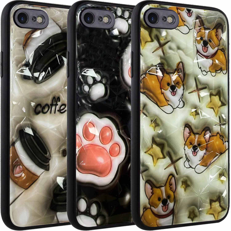 TPU+PC чехол Prisma Plushie для Apple iPhone 7 / 8 / SE (2020) (4.7")