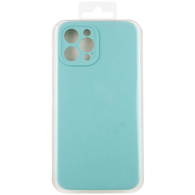 Купить Чехол Silicone Case Full Camera Protective (AA) NO LOGO для Apple iPhone 12 Pro Max (6.7") (Бирюзовый / Marine Green) на vchehle.ua