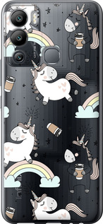 

Чохол Єдиноріг і кава на Infinix Hot 12i 1607488