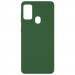 Чохол Silicone Cover Full without Logo (A) на Samsung Galaxy M30s / M21 (Дефект упаковки / Зелений / Dark Green)