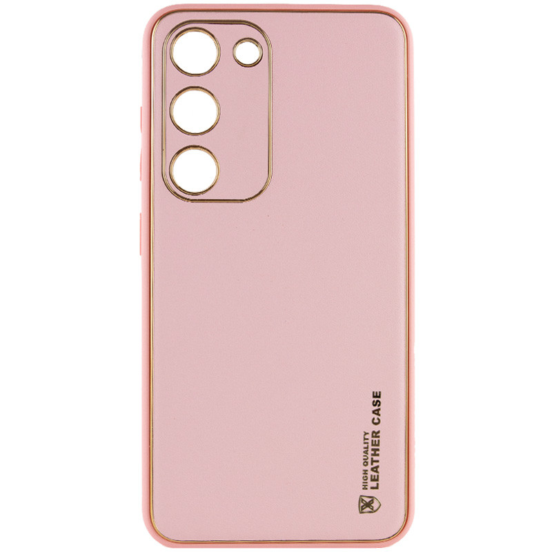 Шкіряний чохол Xshield на Samsung Galaxy S24+ (Рожевий / Pink)