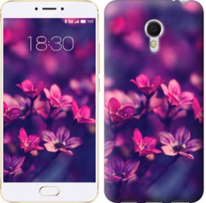 Чохол Пурпурні квіти на Meizu MX6