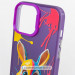 Купить TPU+PC чехол TakiTaki Graffiti magic glow для Samsung Galaxy S21 FE (Funny bunny / Purple) на vchehle.ua