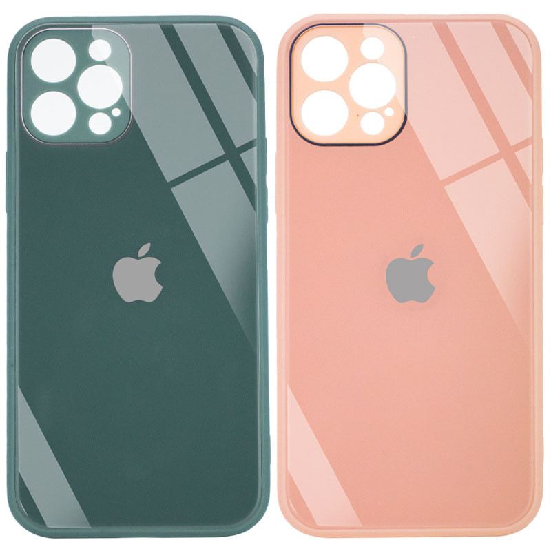 Уценка TPU+Glass чехол GLOSSY Logo Full camera (opp) для Apple iPhone 12 Pro (6.1")