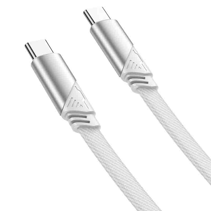 Дата кабель Hoco U119 Machine charging data Type-C to Type-C 60W (1.2m) (Gray) в магазині vchehle.ua