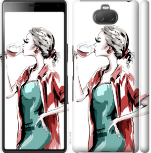 

Чохол Дівчина з келихом на Sony Xperia 10 I4113 841558