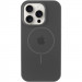 Чехол Silicone Case Full Protective (AA) with Magnetic Safe для Apple iPhone 12 Pro / 12 (6.1") (Серый / Dark Gray)