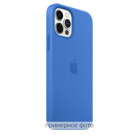 Фото Чехол Silicone Case Full Protective (AA) для Apple iPhone 16 Pro (6.3") (Синий / Capri Blue) на vchehle.ua