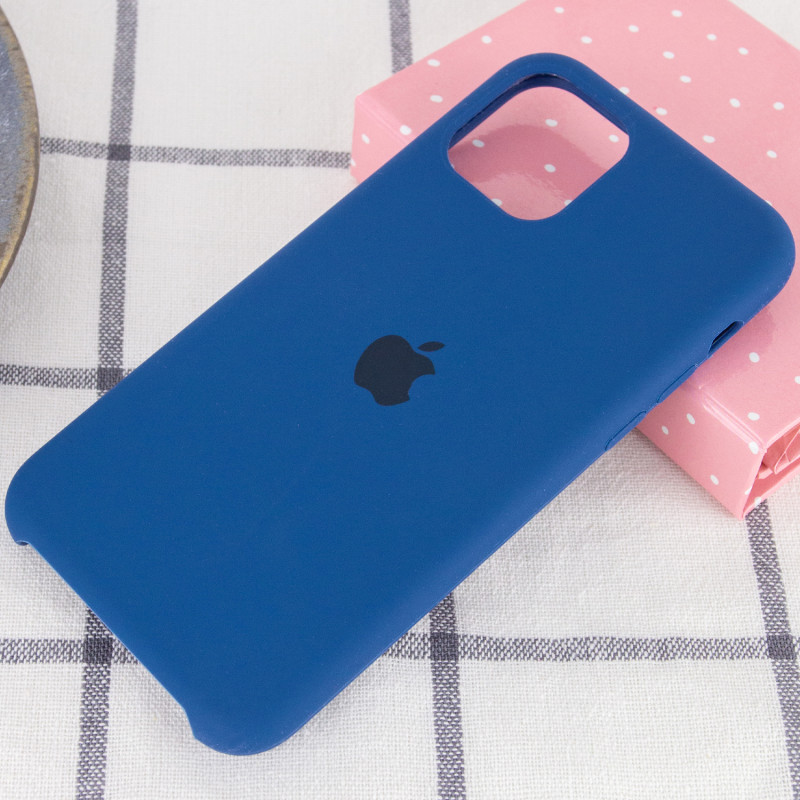 Фото Чехол Silicone Case (AA) для Apple iPhone 11 Pro (5.8") (Синий / Navy Blue) на vchehle.ua