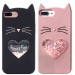 Силиконовый чехол Love Cat 3D для Apple iPhone 7 plus / 8 plus (5.5")