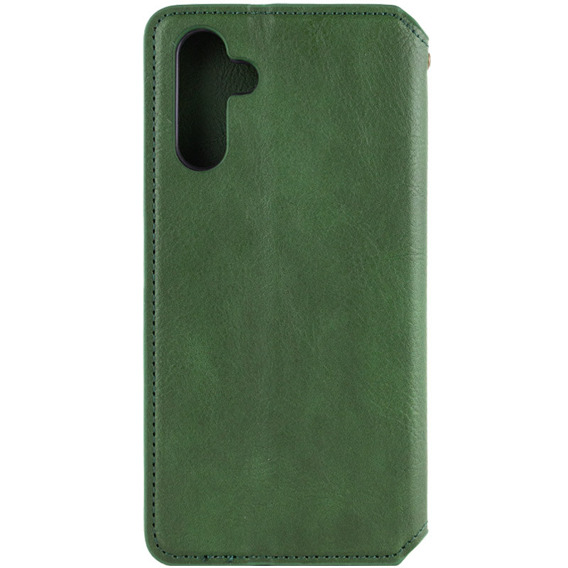 Фото Кожаный чехол книжка GETMAN Cubic (PU) для Samsung Galaxy M35 5G (Зеленый) на vchehle.ua