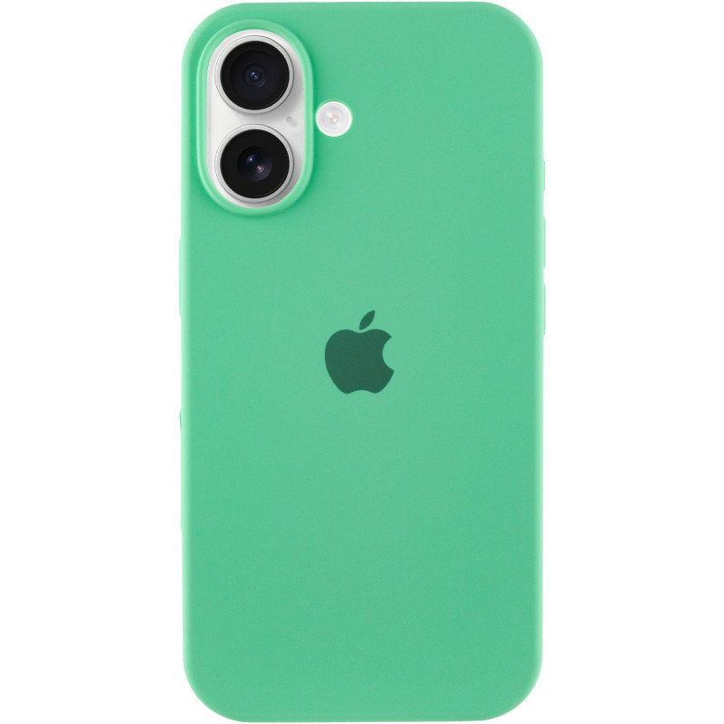 Чехол Silicone Case Full Protective (AA) для Apple iPhone 16 Plus (6.7") (Зеленый / Spearmint)