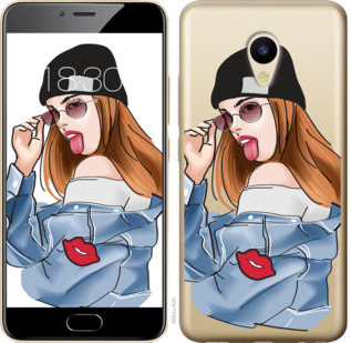 

Чехол Девушка v3 для Meizu M5 843021