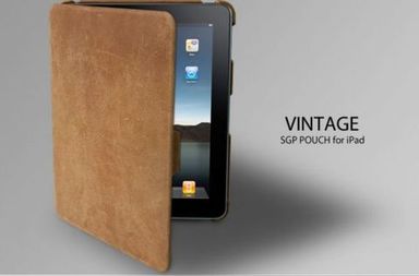 Кожаный чехол SGP Vintage (замш)  для iPad
