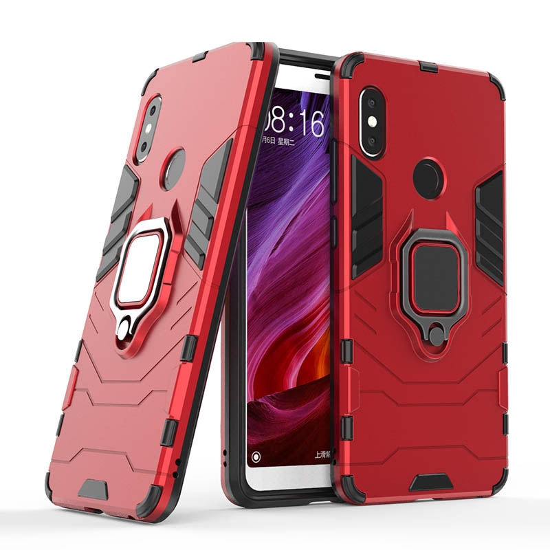 

Ударостійкий чохол Transformer Ring for Magnet на Xiaomi Redmi Note 6 Pro (Червоний / Dante Red) 662685