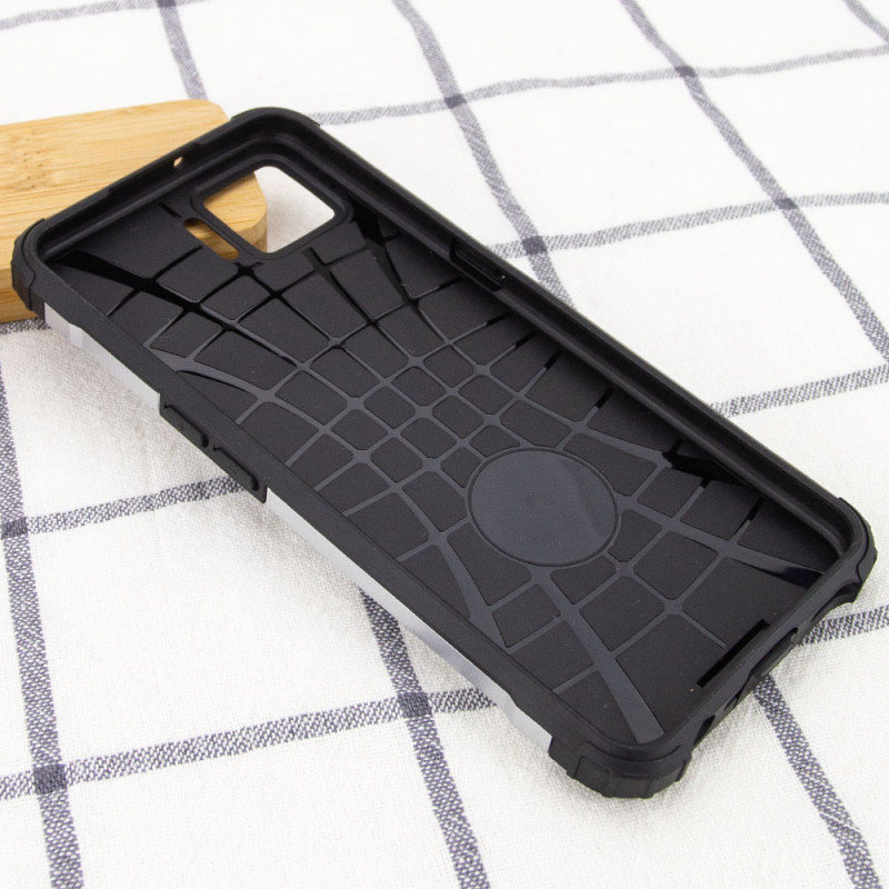 Фото Бронированный противоударный TPU+PC чехол Immortal для Oppo A73 (Серебряный) в магазине vchehle.ua