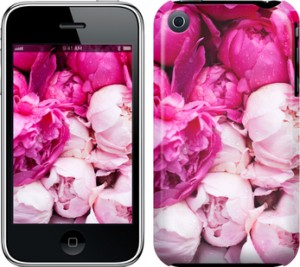 Чехол Розовые пионы для iPhone 3Gs