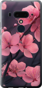 Чехол Пурпурная сакура для HTC U12 Plus