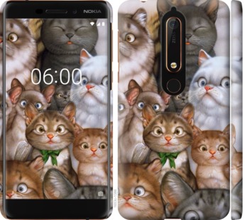 

Чехол коты для Nokia 6.1 757786
