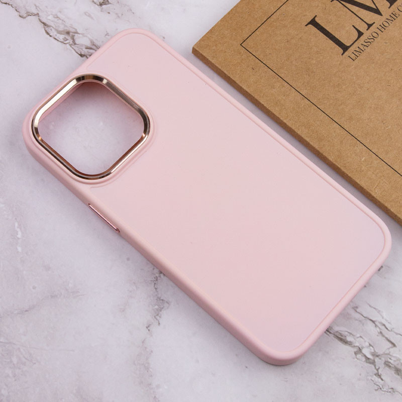 TPU чохол Bonbon Metal Style на Apple iPhone 14 Pro Max (6.7") (Рожевий / Light pink) в магазині vchehle.ua