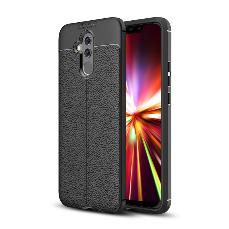 

TPU чехол iPaky Litchi Series для Huawei Mate 20 lite (Черный) 663906