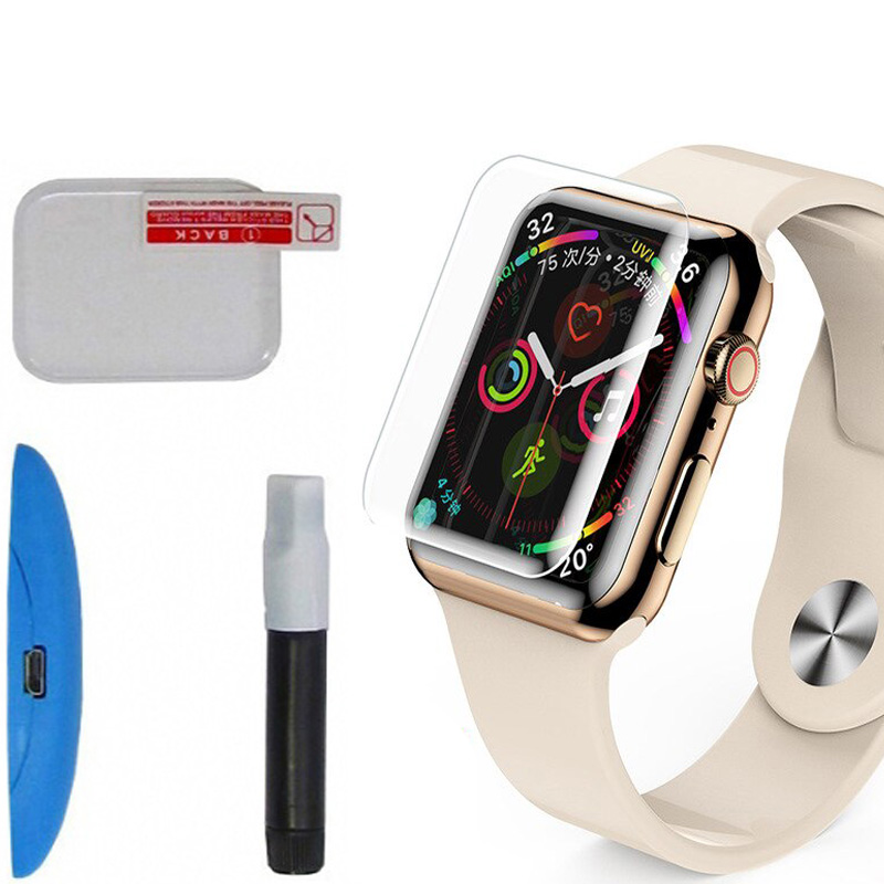 Apple watch уф. Защитное стекло для Apple watch 44mm. Защитное стекло для Apple watch 44 мм. Стекло на эпл вотч 44мм. Защитное стекло UV для Apple watch.