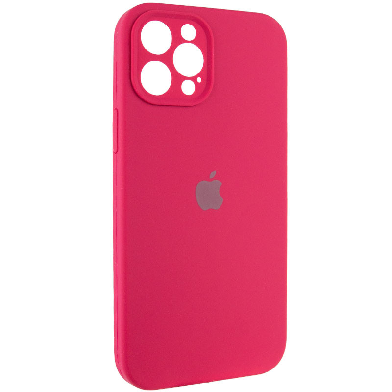 Фото Чохол Silicone Case Full Camera Protective (AA) на Apple iPhone 12 Pro (6.1") (Червоний / Rose Red) на vchehle.ua