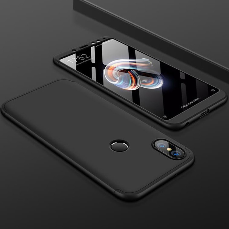 Фото Пластикова накладка GKK LikGus 360 градусів (орр) на Xiaomi Redmi Note 5 Pro / Note 5 (DC) (Чорний) на vchehle.ua