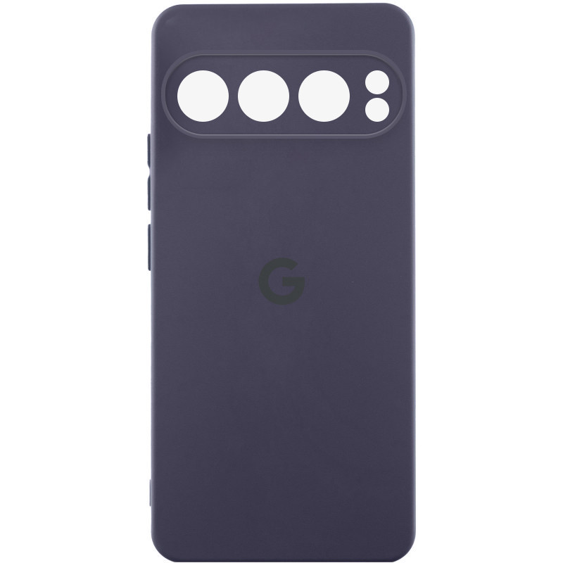 Чохол Silicone Cover Lakshmi Full Camera (AAA) with Logo на Google Pixel 9 Pro XL (Сірий / Dark Gray)