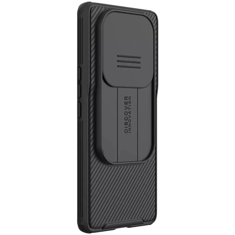 Купити Карбонова накладка Nillkin Camshield (шторка на камеру) на Xiaomi 12S Ultra (Черный / Black) на vchehle.ua