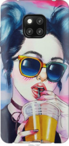 Чехол Арт-девушка в очках для Xiaomi Poco X3