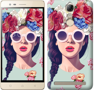 

Чехол Девушка с цветами для Lenovo Vibe K5 Note A7020a40 428310