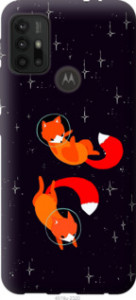 Чехол Лисички в космосе для Motorola Moto G30