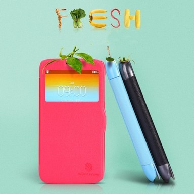 Фото #Кожаный чехол (книжка) Nillkin Fresh Series для Lenovo A859 на vchehle.ua