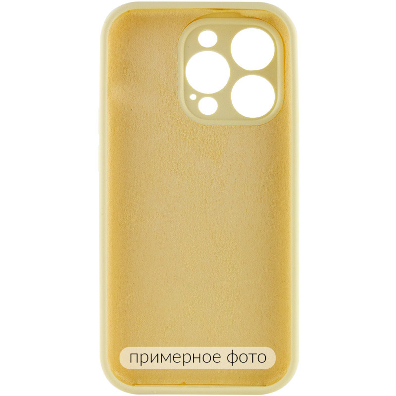Фото Чехол Silicone Case Full Camera Protective (AA) NO LOGO для Apple iPhone 16 (6.1") (Желтый / Mellow Yellow) на vchehle.ua