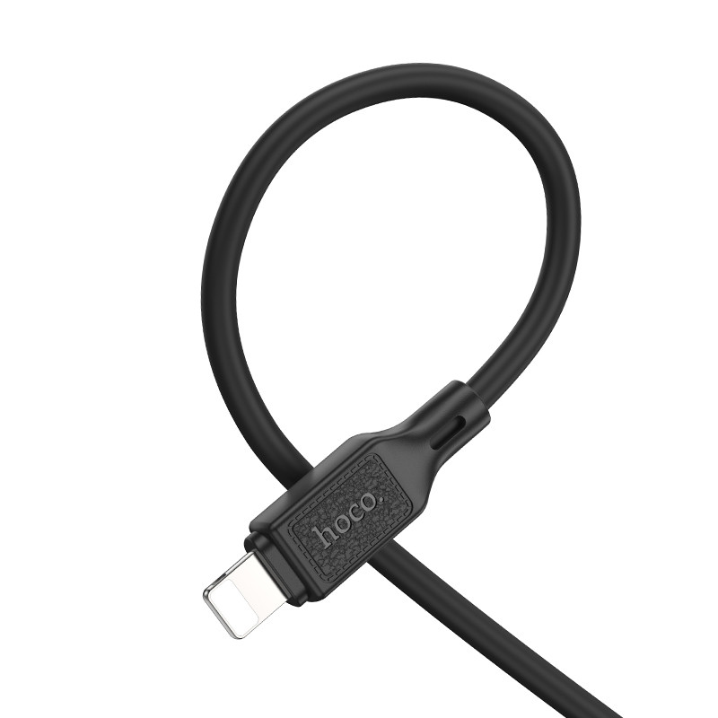 Дата кабель Hoco X90 Cool silicone Type-C to Lightning 20W (1m) (Black) в магазині vchehle.ua