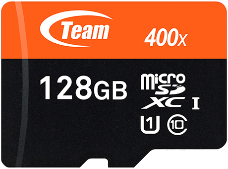 Карта памяти Team microSDXC UHS-1 128 GB Class 10 + SD adapter