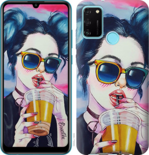 

Чохол Арт-дівчина в окулярах на Huawei Honor 9A 917378