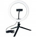 Фото Кольцевая светодиодная LED лампа с триподом и микрофоном Gelius Pro Blogger Set Life Hack GP-BS001 (Black) в магазине vchehle.ua